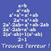 Trouvez l'erreur